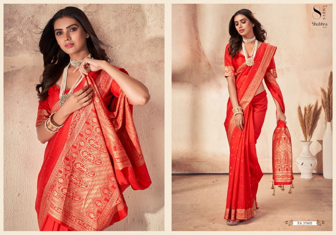 Shubhra Vol 1 By Aura Silk Party Wear Sarees Catalog